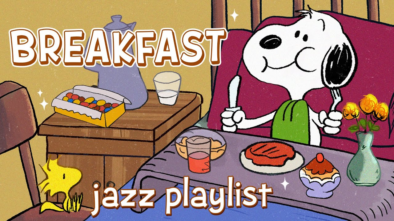 Snoopy's Cozy Breakfast Jazz Vibes 🥞✨🎼 | Start Your Day with a Perfect Morning Jazz