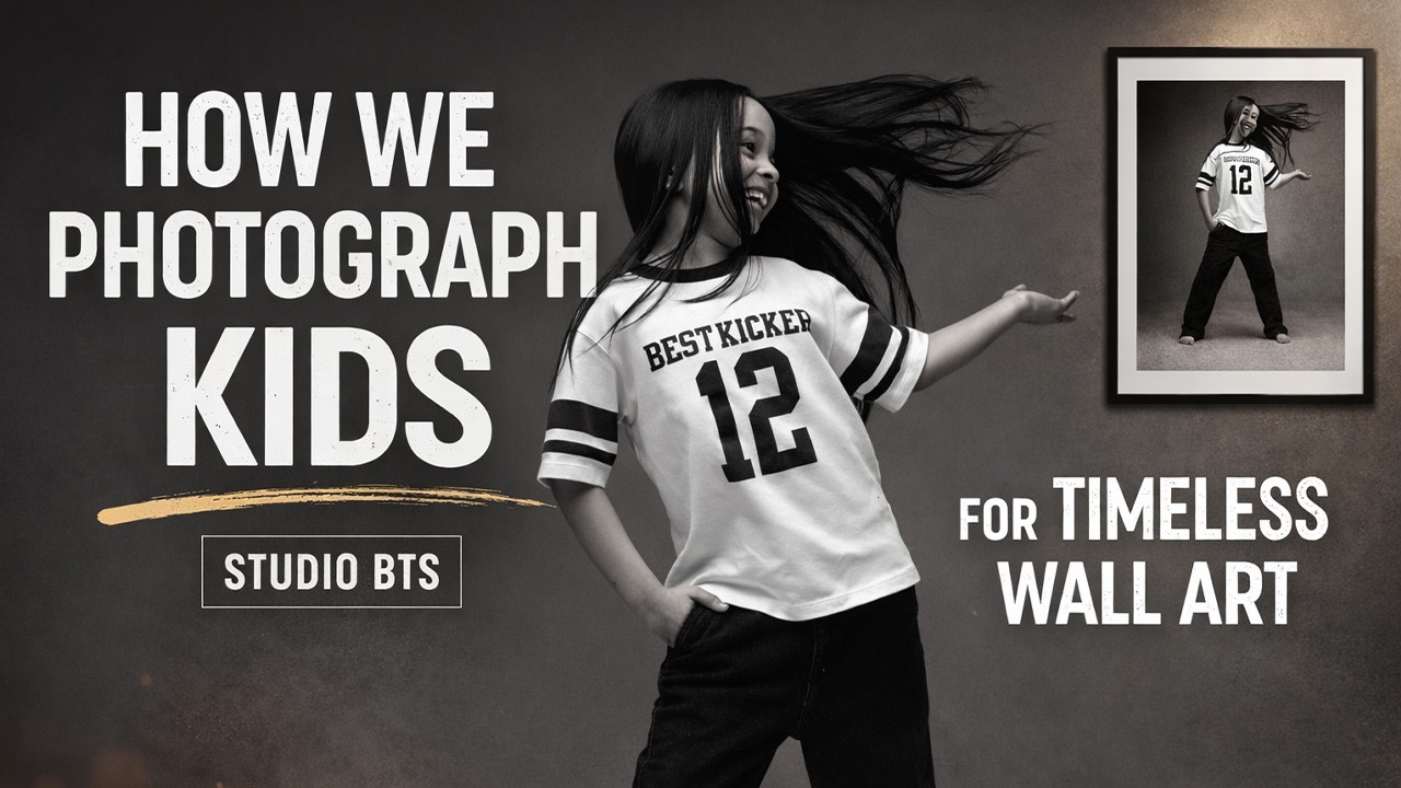 How We Photograph Kids for Timeless Wall Art | Studio BTS