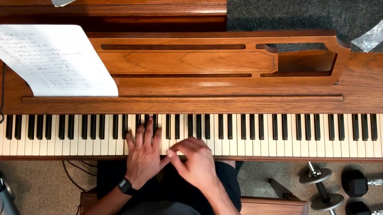 B Pentatonic Scale Correct Piano Fingering