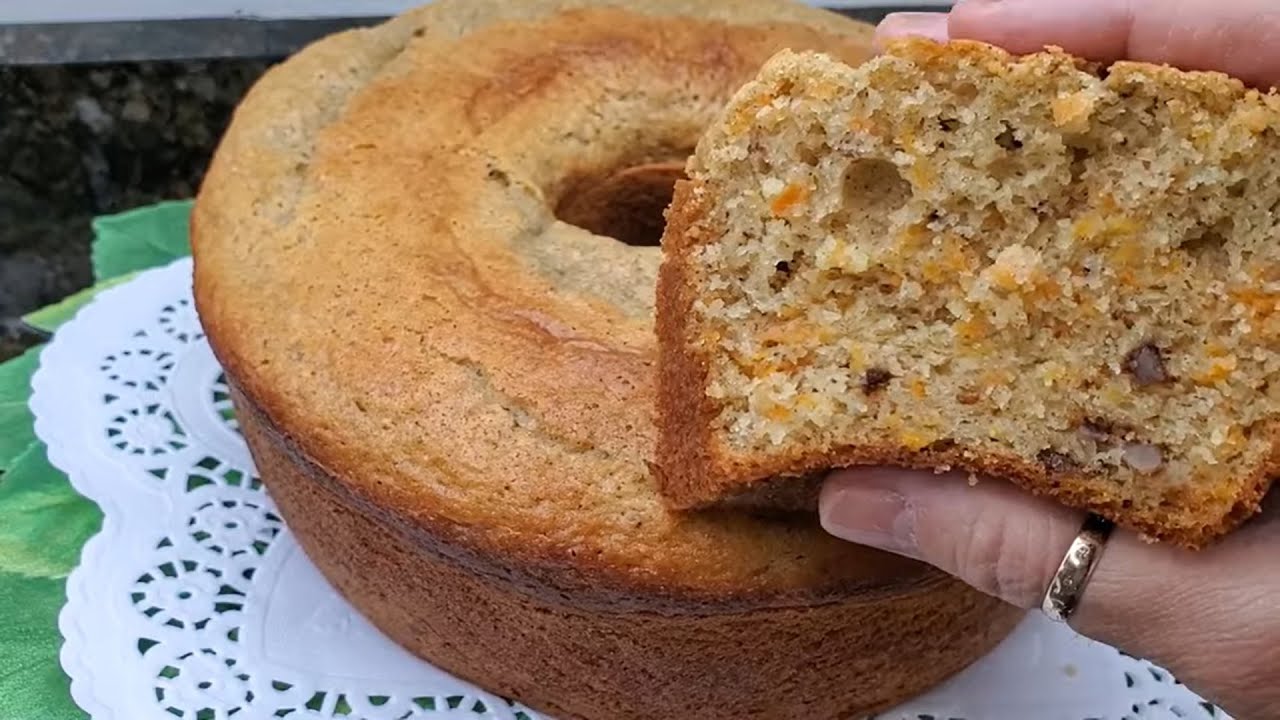 BOLO DE CENOURA AMERICANO-CARROT CAKE,RECEITA AMERICANA ORIGINAL.