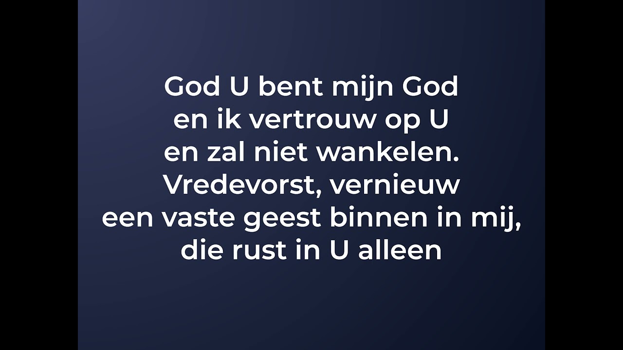 Stil mijn ziel wees stil