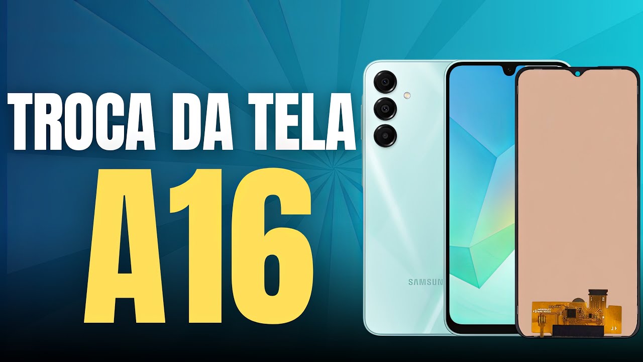 SAMSUNG GALAXY A16 COMO TROCAR A TELA FÁCIL PASSO A PASSO! 📲