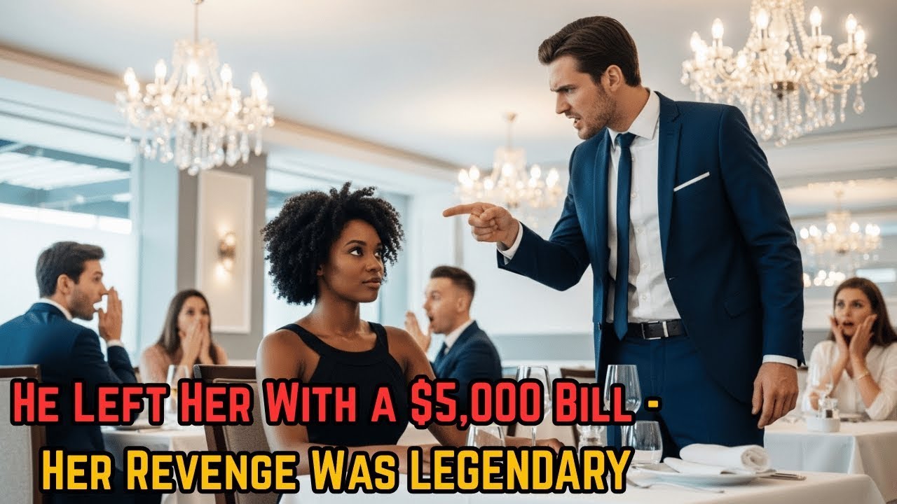 Her Husband Called Her a Disgrace in Front of His Rich Friends and Left Her to Pay for a $5,000 Dinn