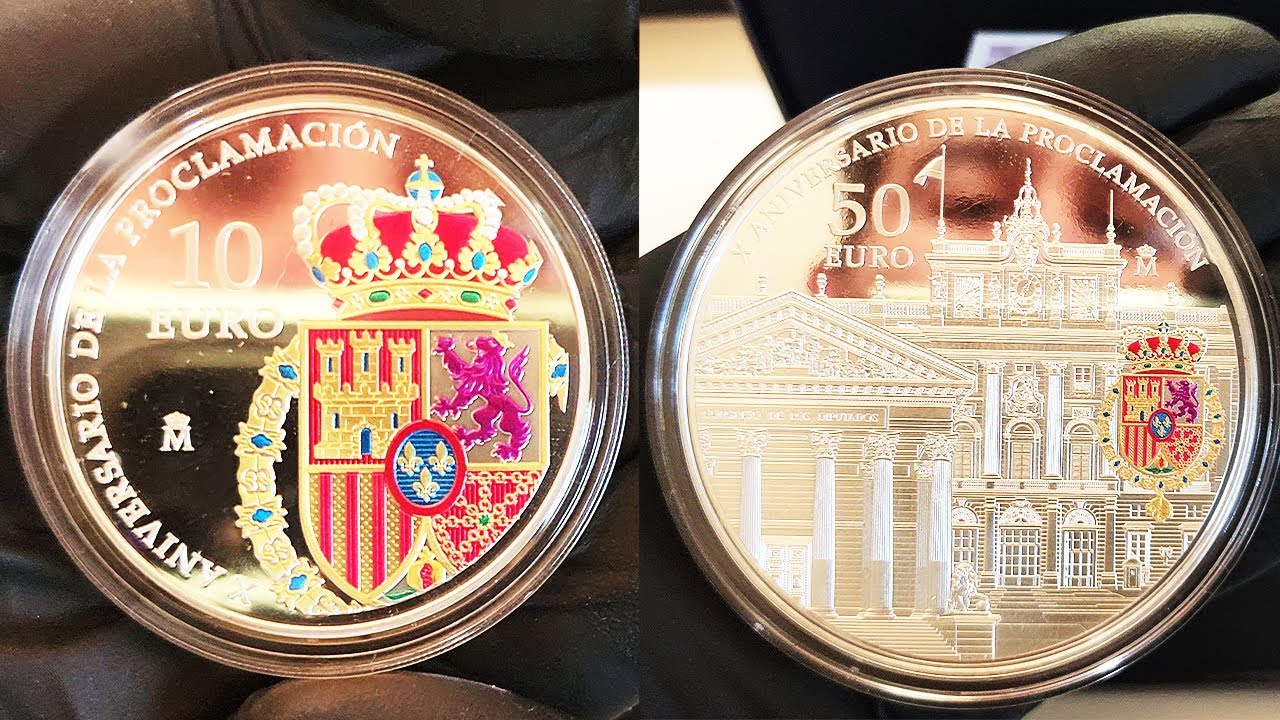 Nuevas monedas de plata dedicadas al X Aniversario de la Coronación de Felipe VI