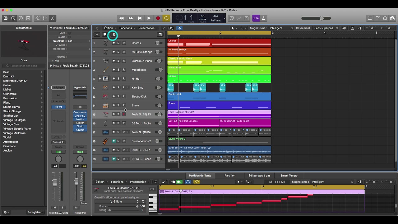 NTM - Tout n'est pas si facile, Tutorial + Ethel Beatty - It's Your Love synths