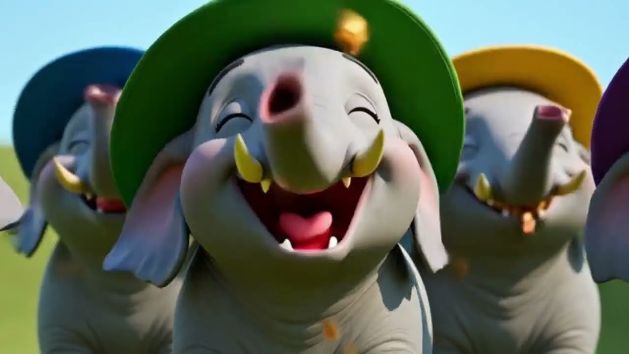 Panch mote hathi ghumne chale, Masti Bhari poem, nursary class rhyme for kinds, #hindirhymesforkids