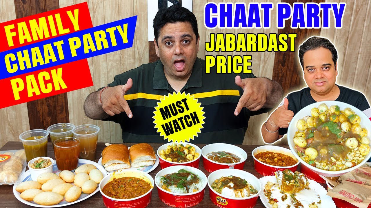 Chatpata Chaat Family Party Pack Zomato Deal Revealed ! Delhi Chaat House Review ! Delhi Street Food