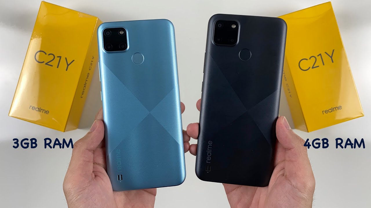Unboxing Realme C21Y RAM 4GB vs RAM 3GB & Camera Test