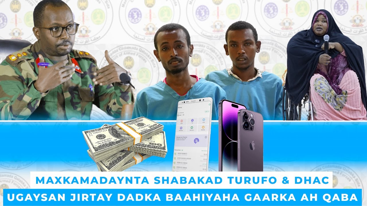 Maxkamadaynta Shabakad turufo iyo dhac ugaysan jirtay dadka baahiyaha gaarka ah qaba.