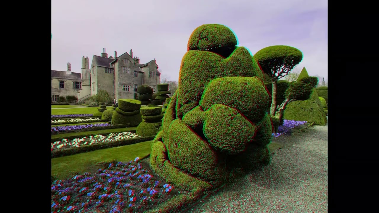 The topiary gardens of Levens Hall