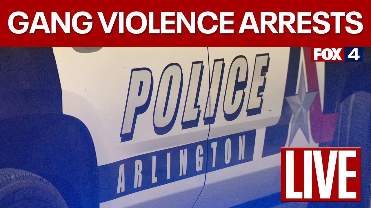 Arlington PD & FBI announce gang violence arrests