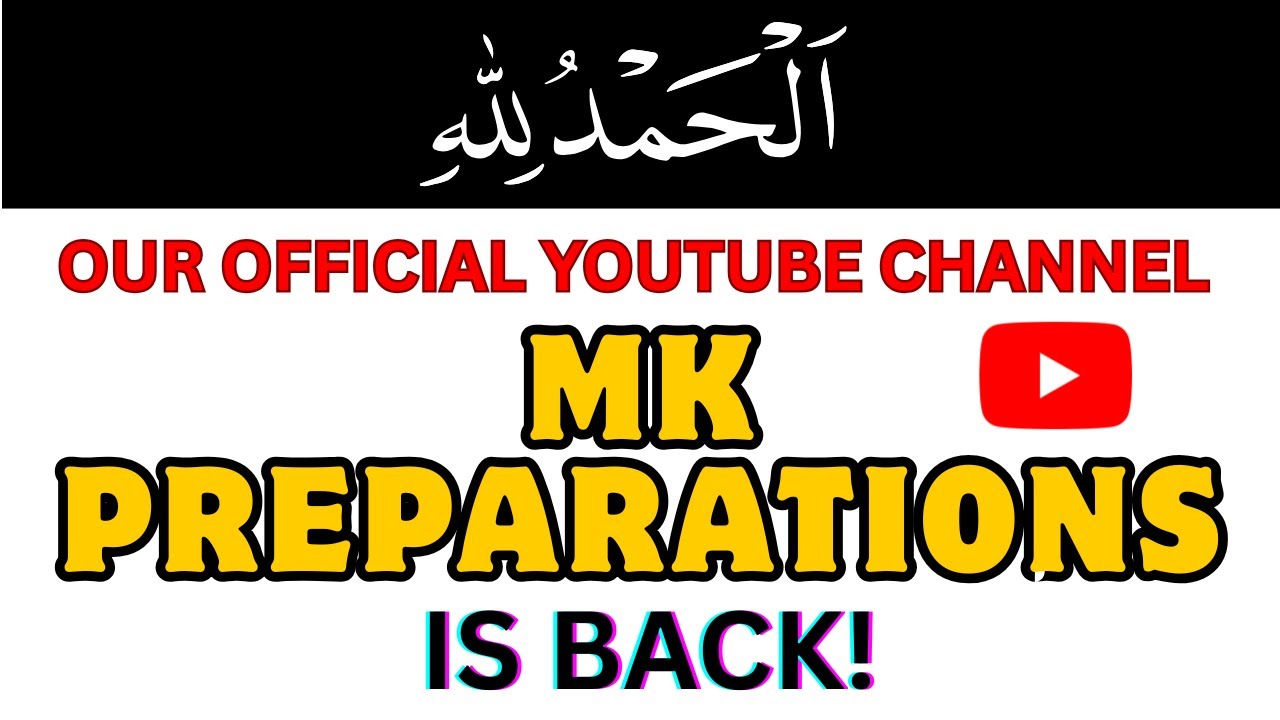 Our Official MK Preparations YouTube Channel Recovered | Thanks for 100K Subscribers