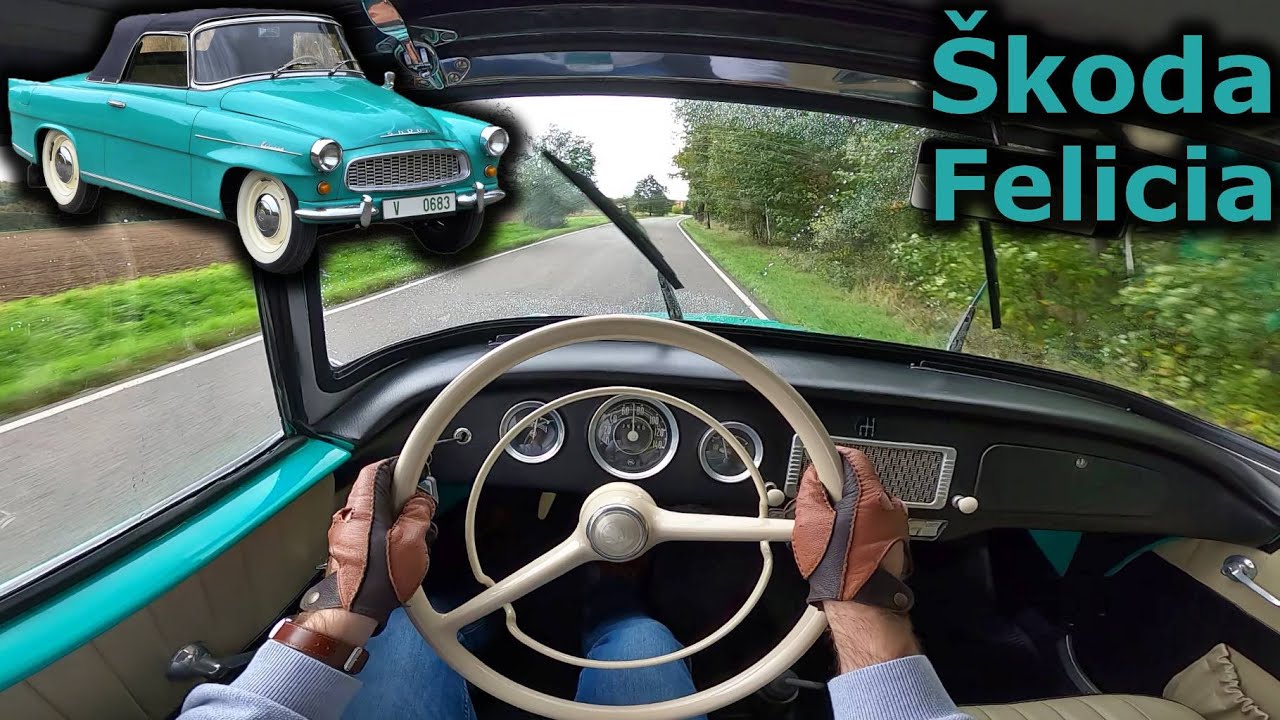 &Scaron;koda Felicia (1959&ndash;1964) | Classic Czech Convertible POV Drive
