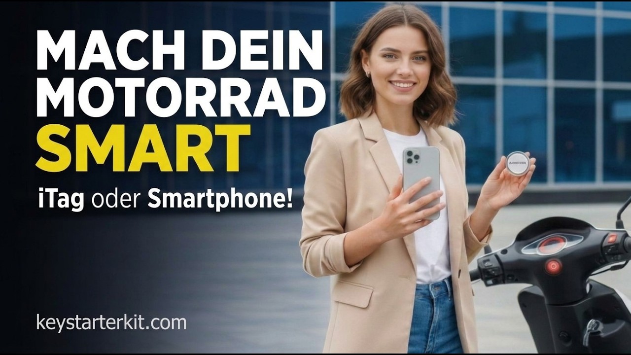 Mach dein Motorrad SMART! 🔥 KeyStarterKit – Keyless Start mit iTag oder Smartphone