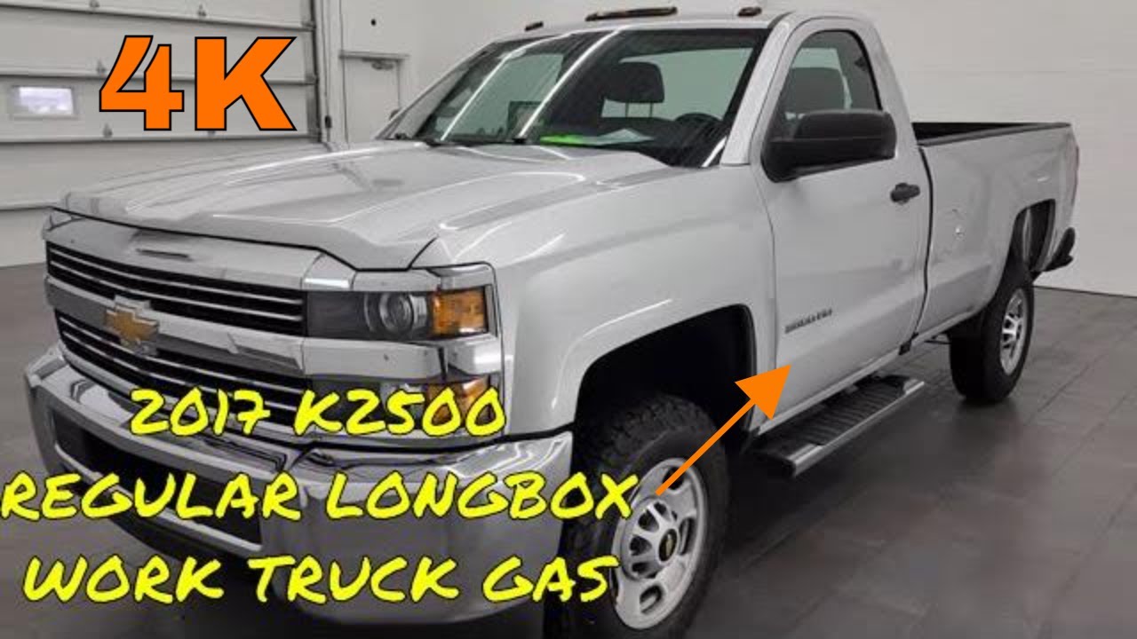 4K 2017 CHEVROLET 2500 REGULAR CAB LONG GAS WORK TRUCK WALKAROUND 12708Z SOLD!