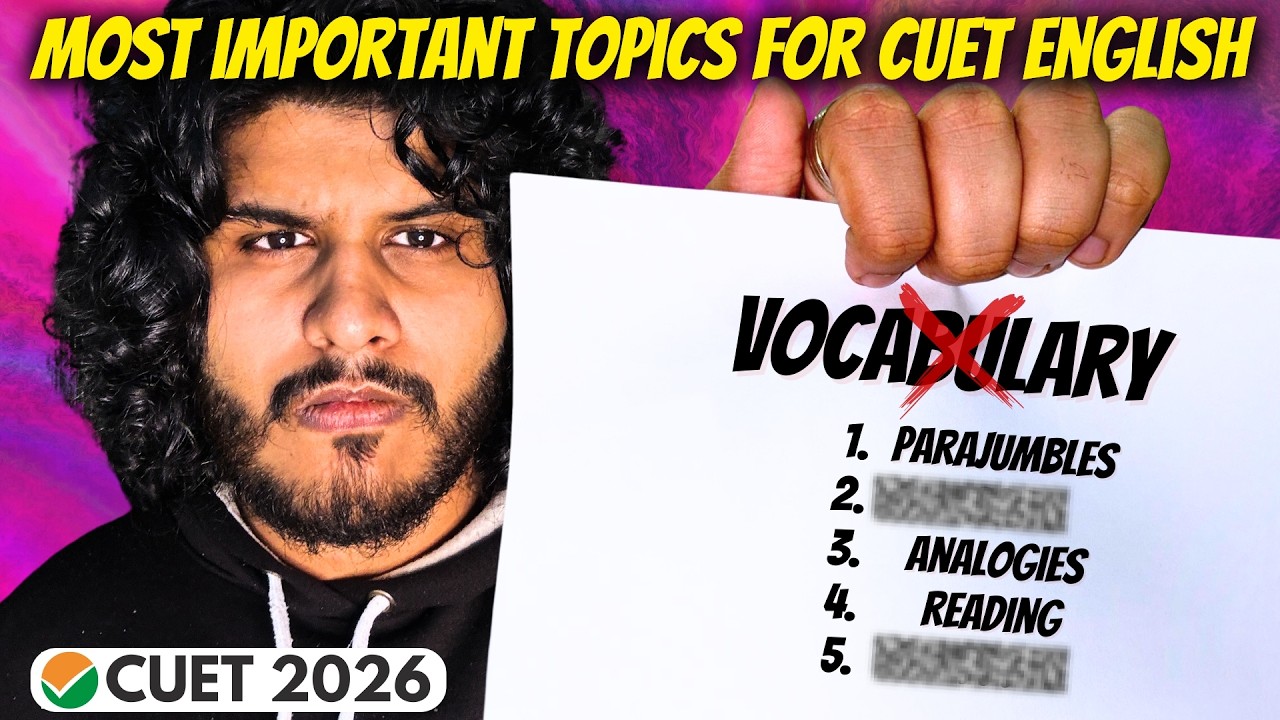 CUET English 2026: Most Important Topics 🔥 | MUST Practice for Scoring 250/250