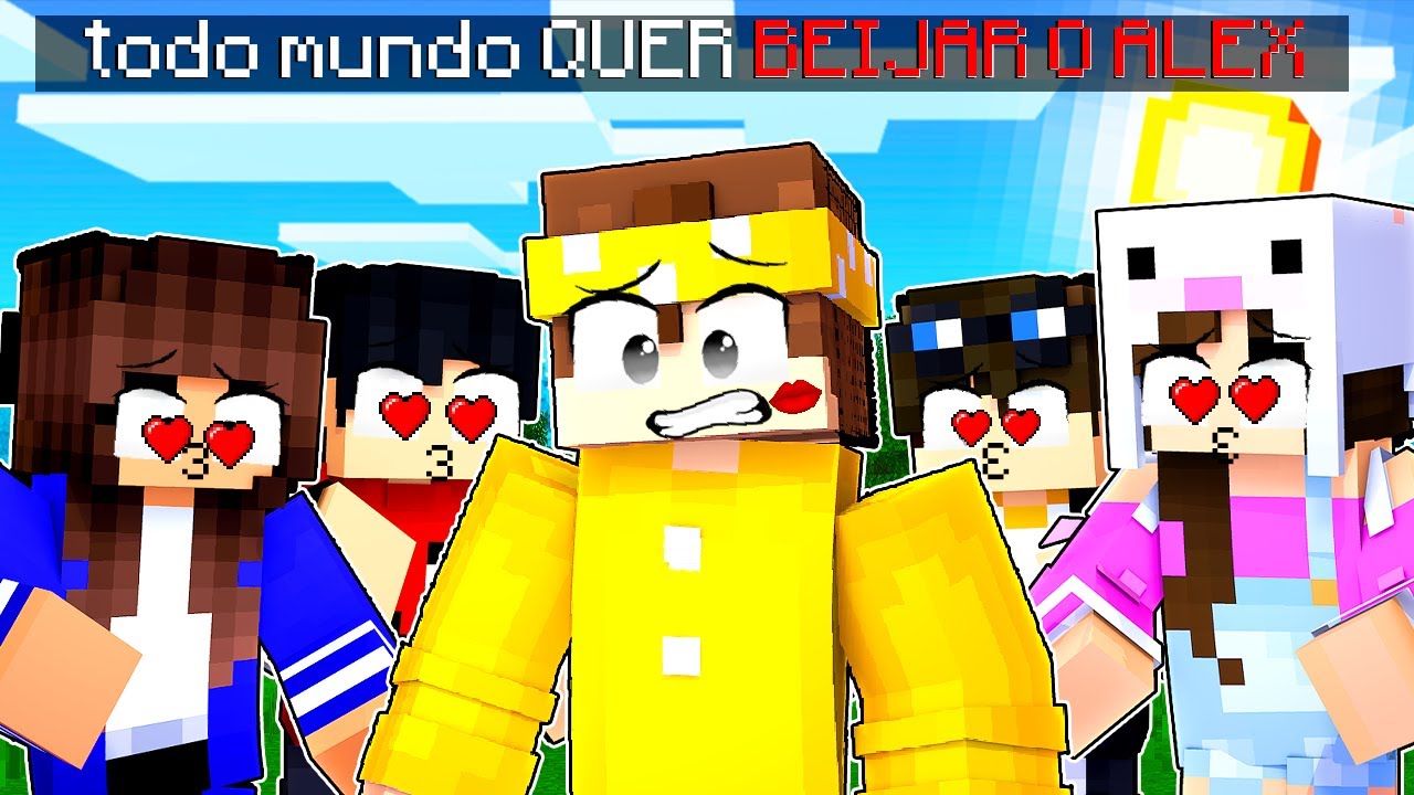 Todo mundo QUER BEIJAR O ALEX MONTE no Minecraft! ‹ Alex ›