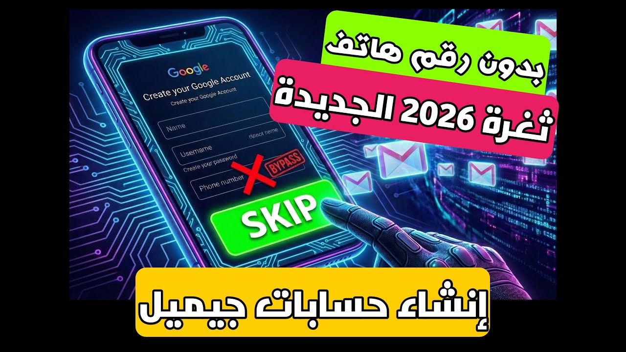 ثغرة 2026: إنشاء حسابات جيميل لا نهائية بدون رقم هاتف (طريقة حصرية)