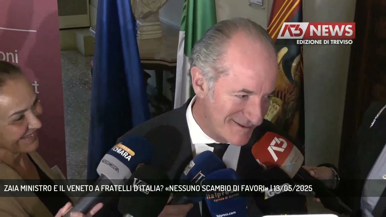 ZAIA MINISTRO E IL VENETO A FRATELLI D'ITALIA? «NESSUNO SCAMBIO DI FAVORI» | 13/05/2025