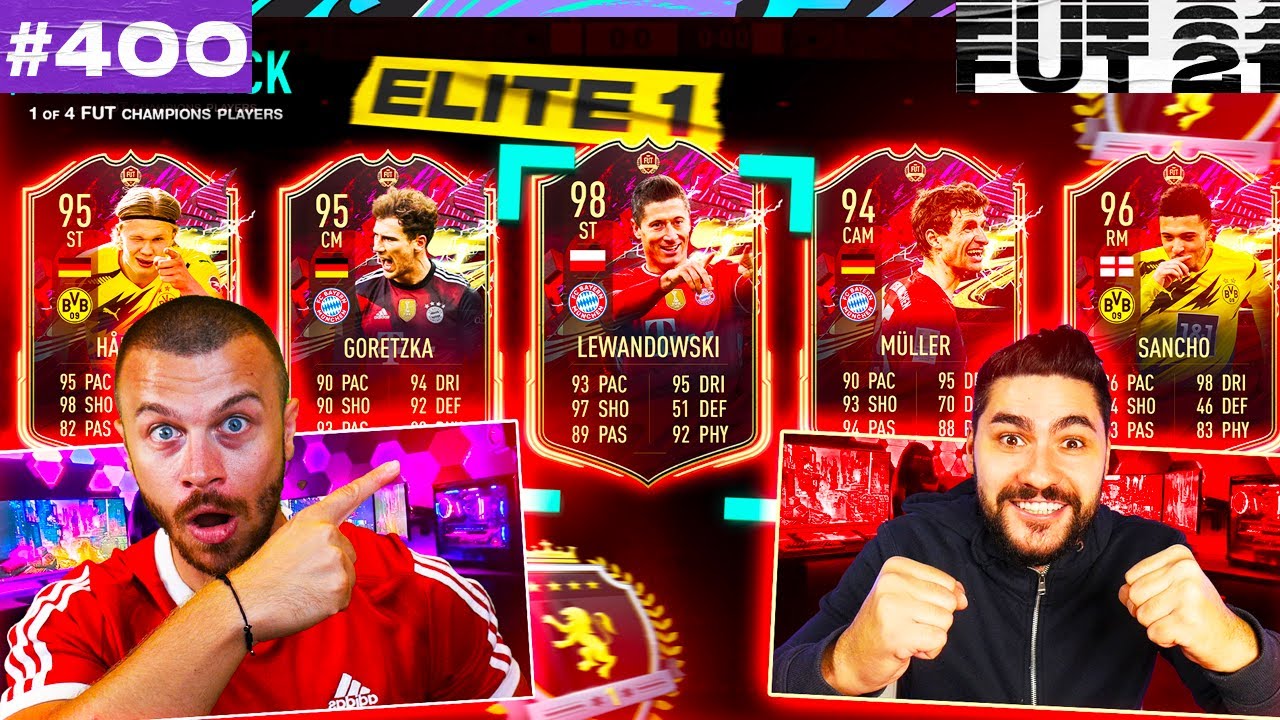 FIFA 21 MY ELITE 1 BUNDESLIGA TOTS FUT CHAMPIONS REWARDS! WE PACKED 2 INSANE TOTS PLAYERS!