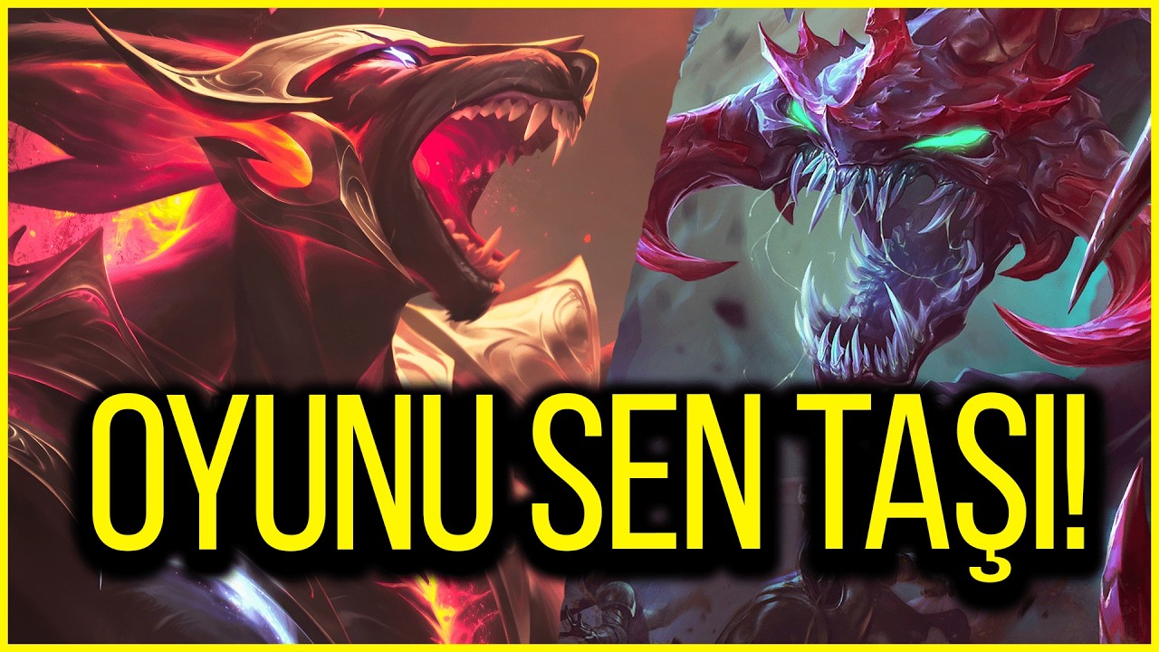 NASUS'LA SIRALAMA, GWEN VE CHO'GATH'LA DOMİNASYON! | Üç Şampiyon Tek Video