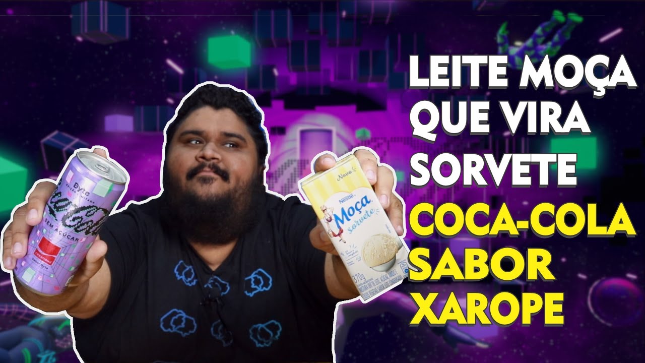 MO&Ccedil;A SORVETE E COCA -COLA BYTE ! Com sabor de nostalgia