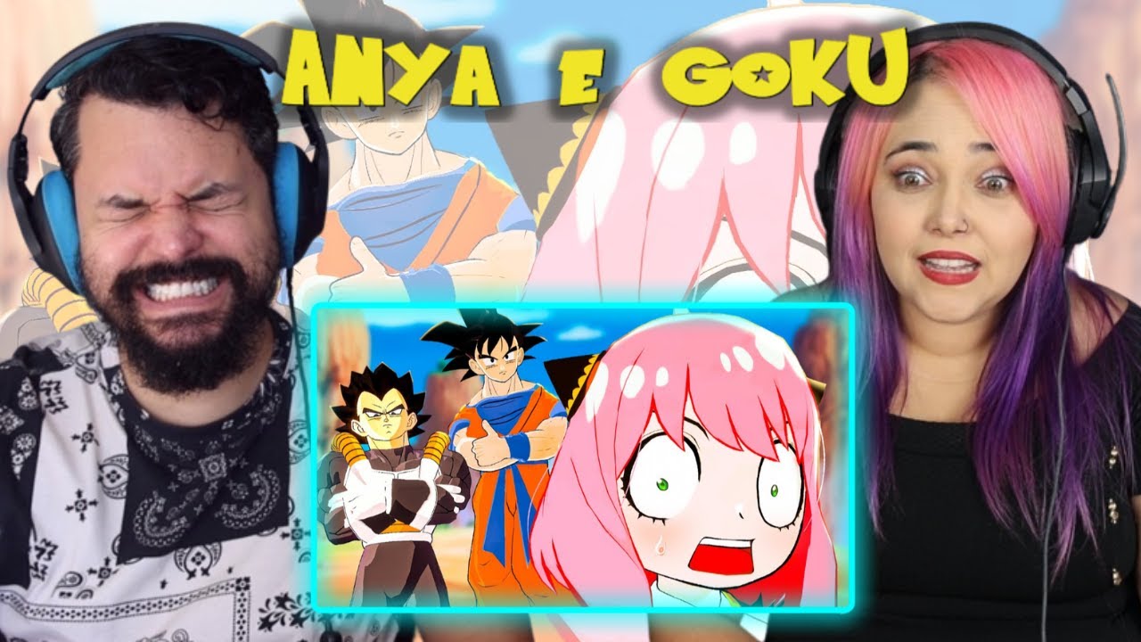 Anya Forger conhece Son Goku no Mundo de Dragon Ball no Spy x Family Vr - Lanzinho // REACT
