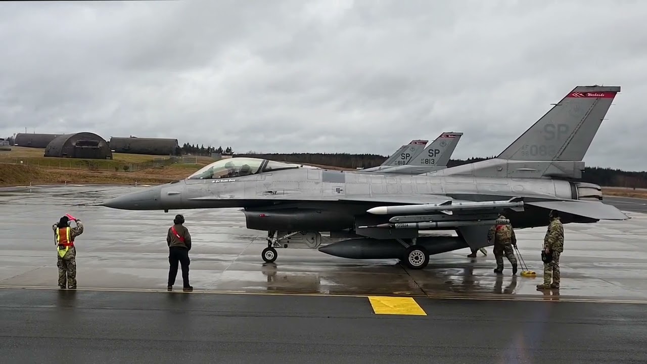 480th Fighter Squadron F-16 Routine Training at Spangdahlem Air Base