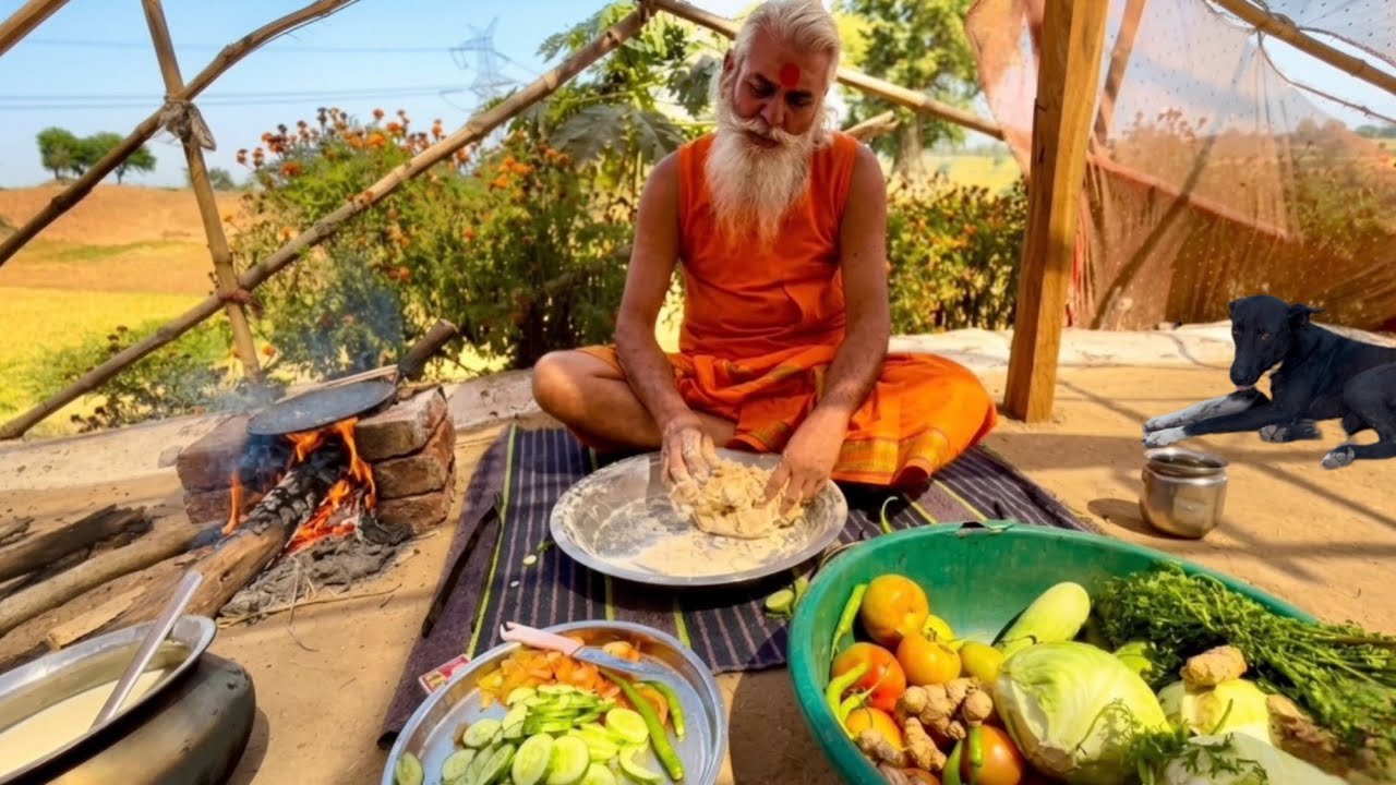 राजघराने का सुख और जेएनयू प्रोफेसर की नौकरी छोड़कर बन गए संत। बाबा जी के साथ भोजन प्रसादी 