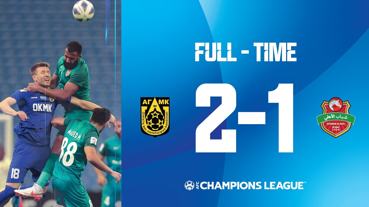 #ACL2021 - Full Match - Group A | AGMK FC (UZB) vs Shabab Al Ahli Dubai (UAE)