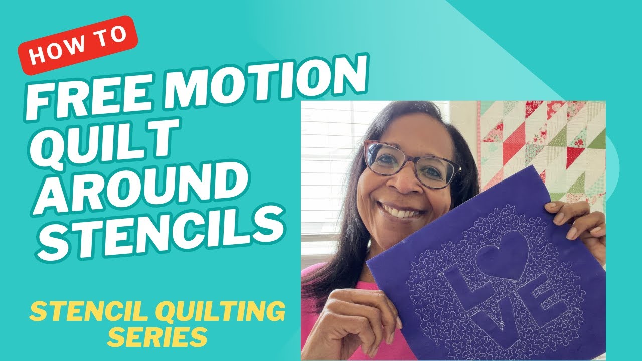 How to Quilt Backgrounds Around a Stencil Design