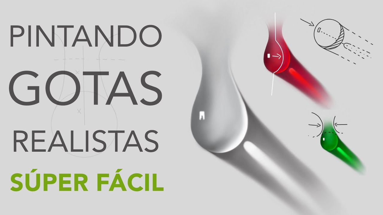 PINTANDO GOTAS REALISTAS Tutorial súper fácil ;)