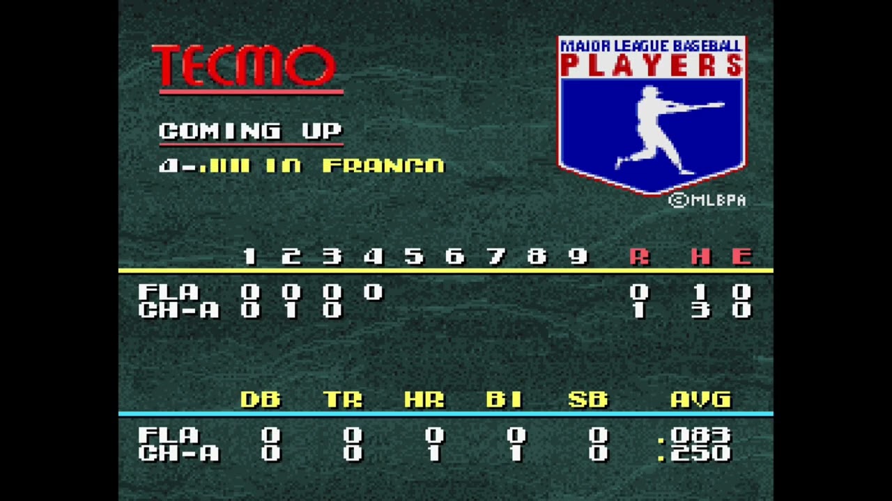 Tecmo Super Baseball (SNES)