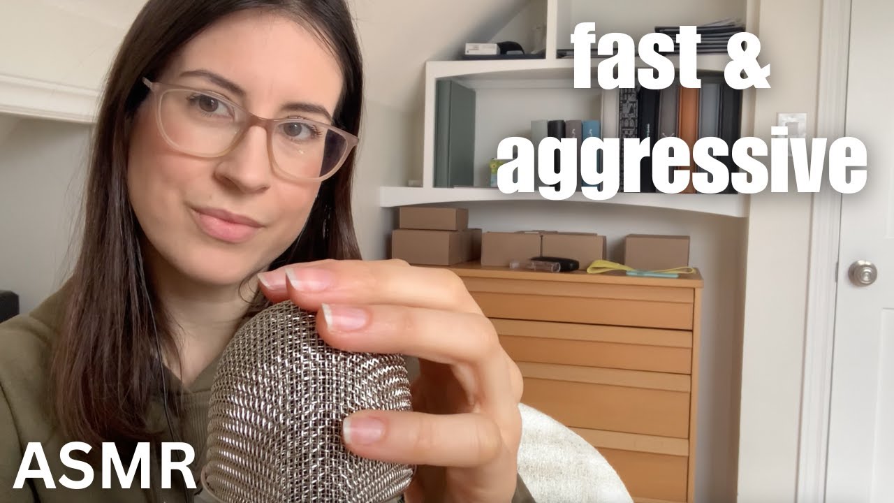 ASMR | SUPER FAST & AGGRESSIVE 💥| INTENSE MIC TRIGGERS🎙️| no talking