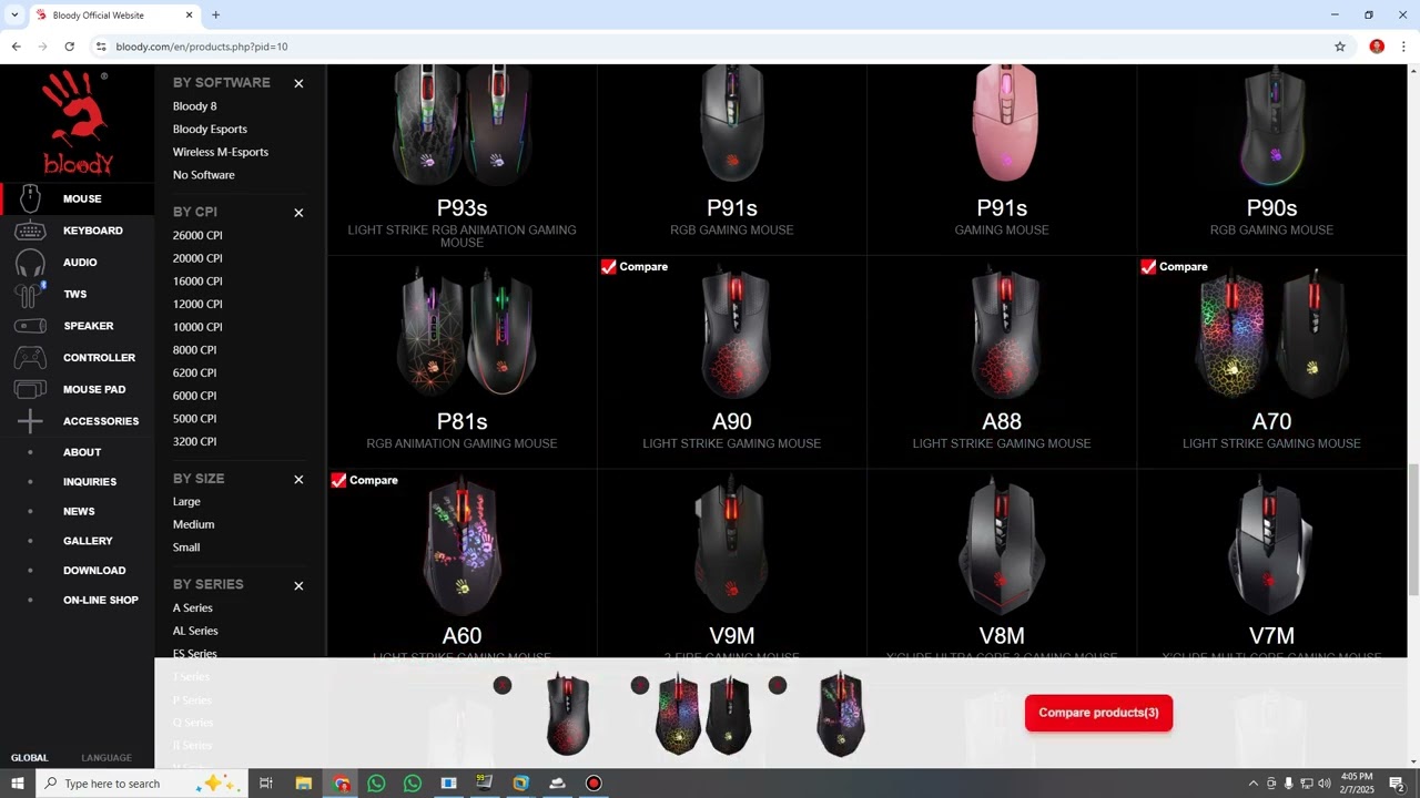 Perbedaan Mouse Bloody A60 A70 A90