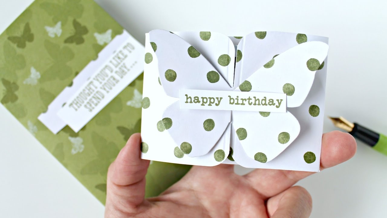 Money /Gift envelope idea with Butterfly Card dies by Concord & 9th