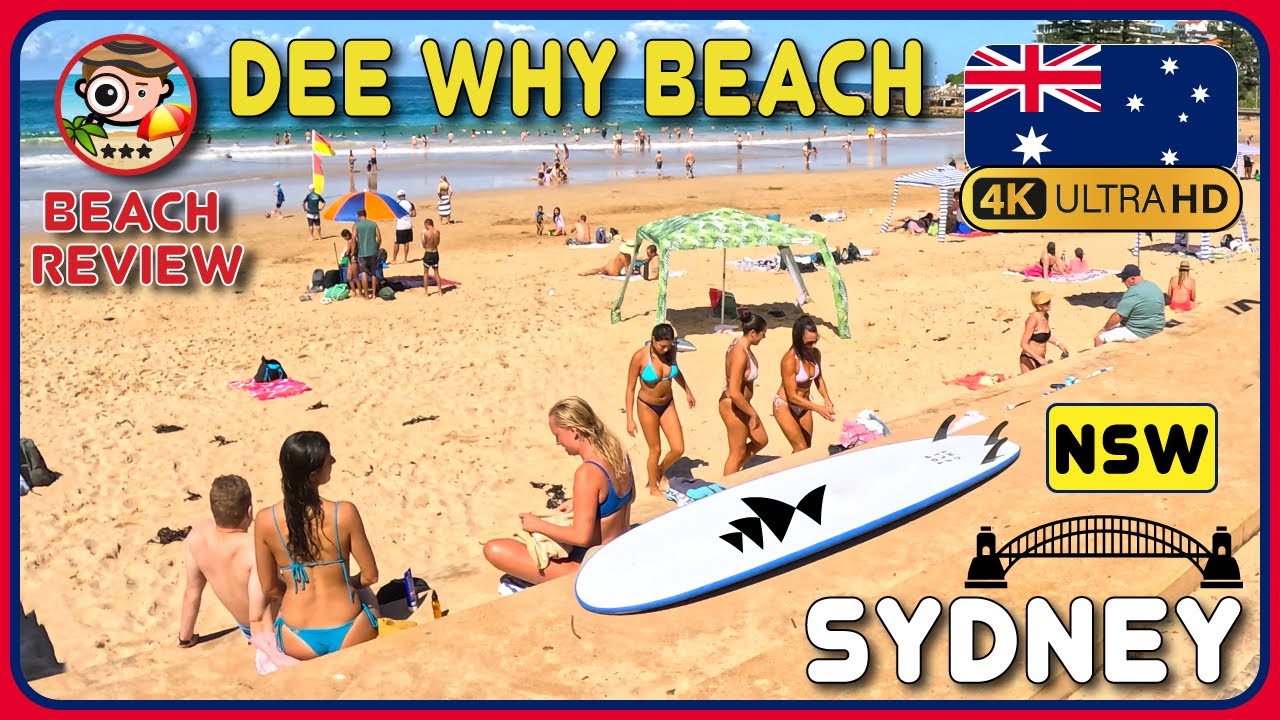 Dee Why Beach Manly Australia 🇦🇺 (Awesome beach - perfect for family!) 4K Beach Walk/4K Walking Tour