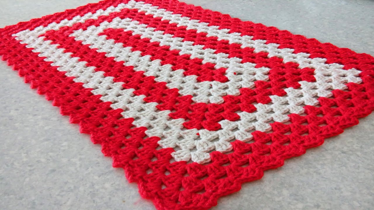 TAPETE PARA TUDO BARBANTE VERMELHO RUBI - How to Crochet for Beginners easy & fast #howtomakecrochet