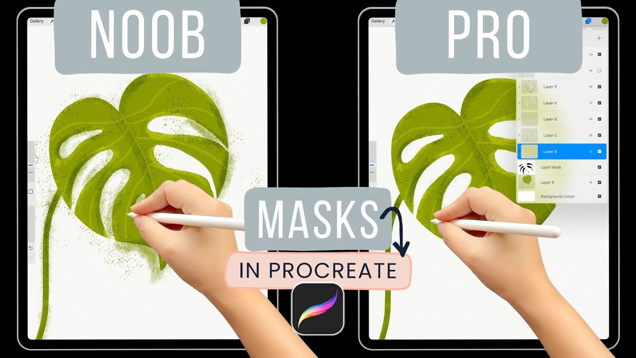 Разблокировка масок слоёв Procreate: более детальный взгляд