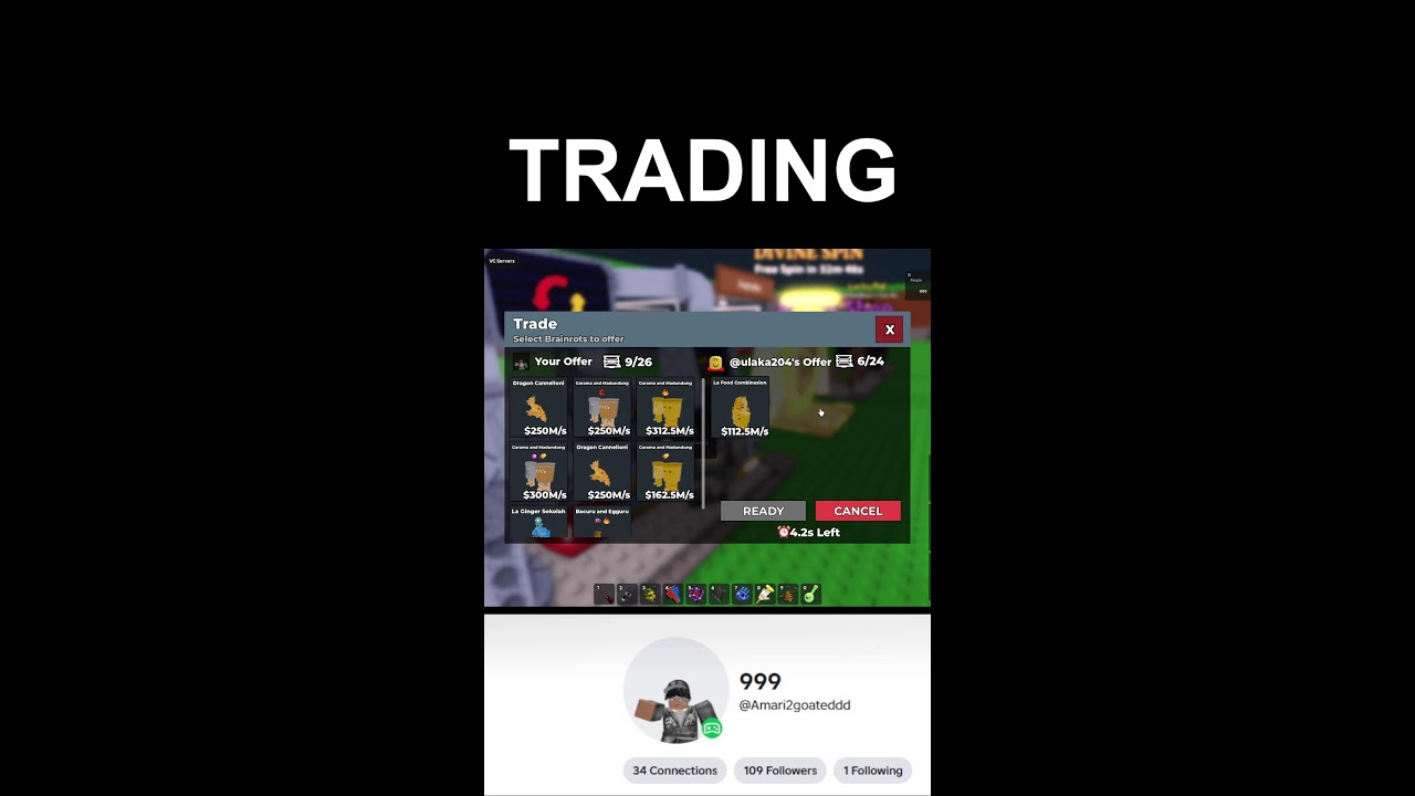 🔴LIVE! STEAL A BRAINROT TRADING ROBLOX