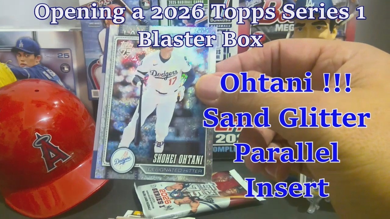 Opening a 2026 Topps Baseball Series One Blaster Box. Pulled an Ohtani Insert. Topps 2026 Baseball