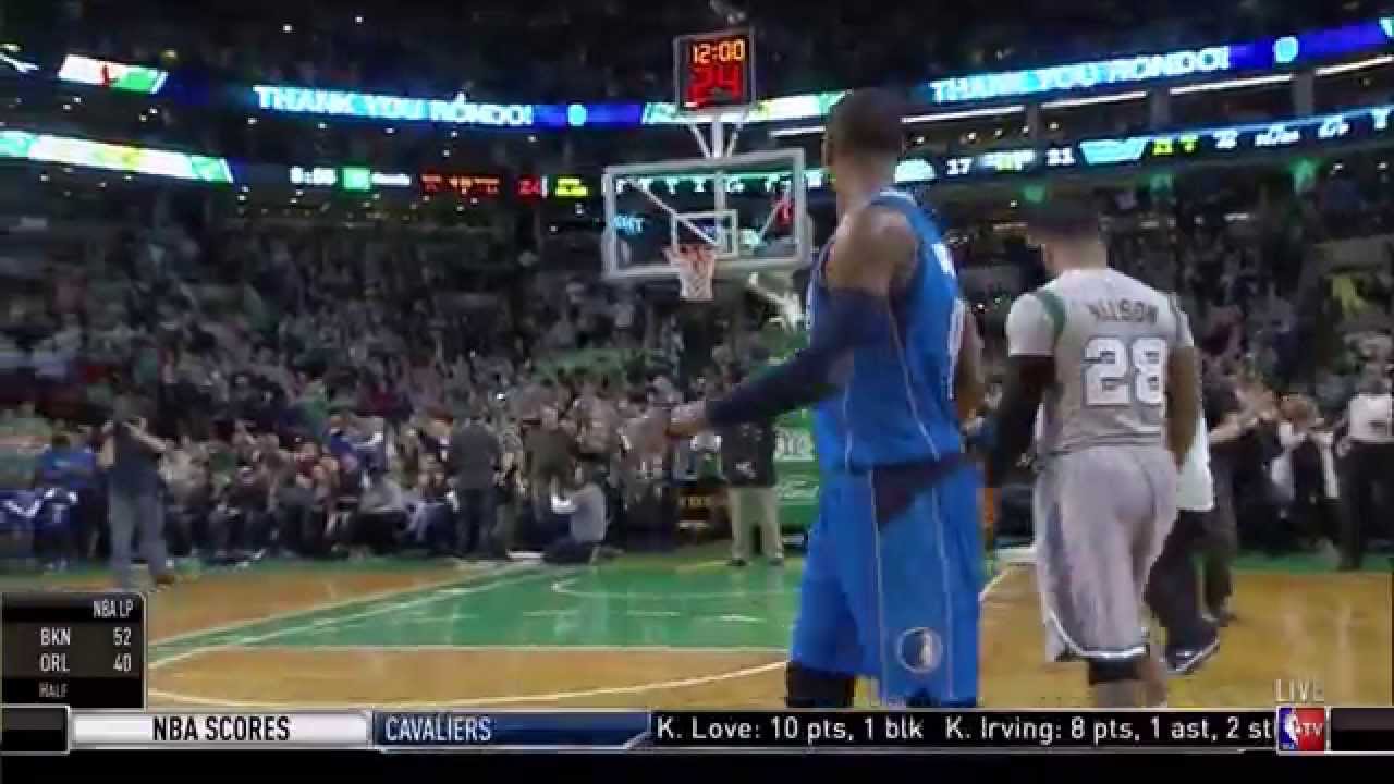 Boston Celtics honor Rajon Rondo with tribute video: Mavericks at Celtics