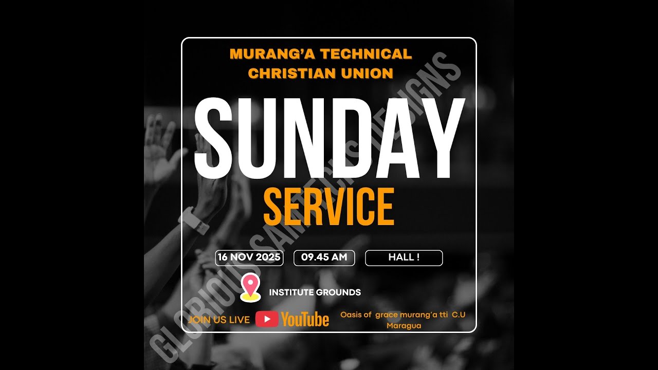 OGMTTI C.U || SUNDAY SERVICE || 16 NOV 2025 || CROSSING OVER WITH PST.DAVID