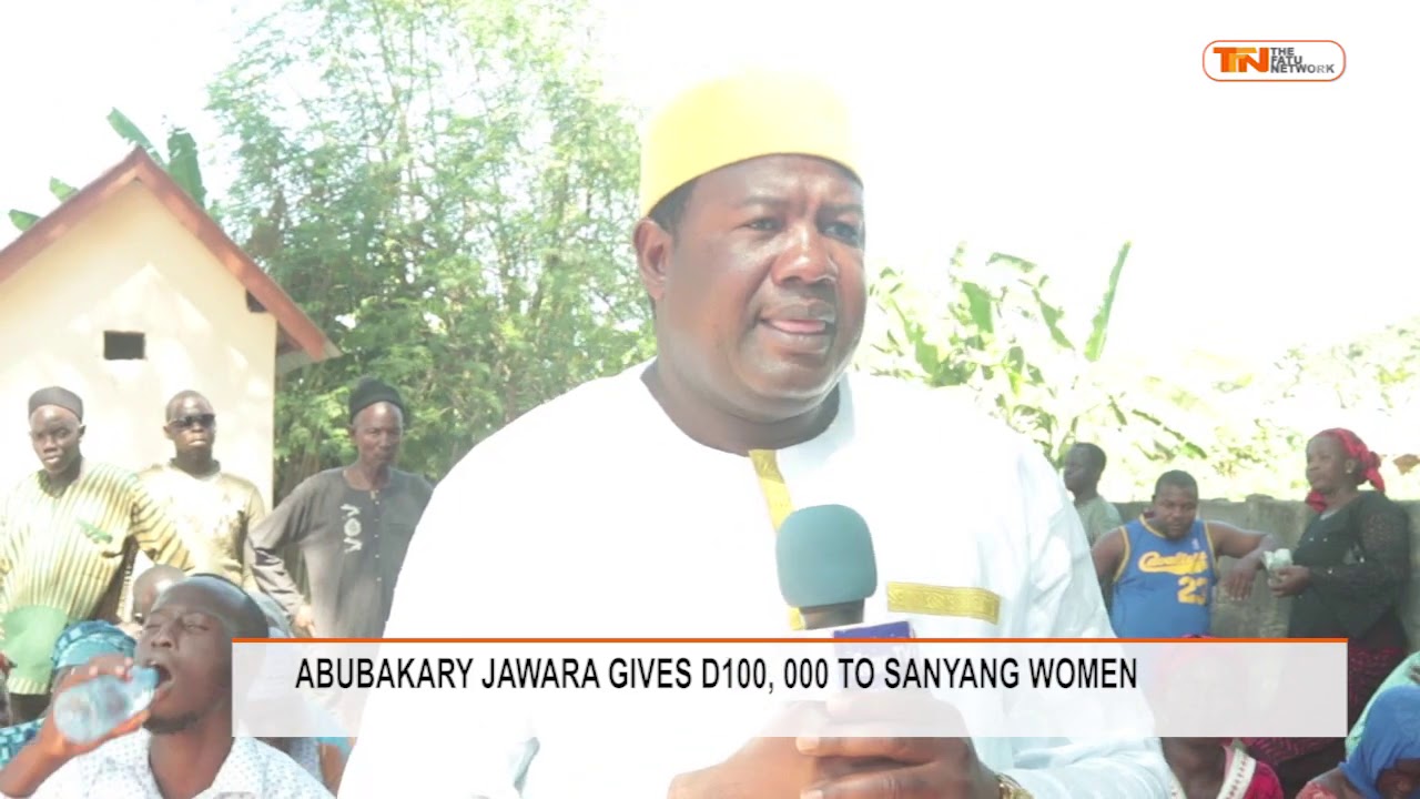 ABUBAKARY JAWARA GIVES D100, 000 TO SANYANG WOMEN