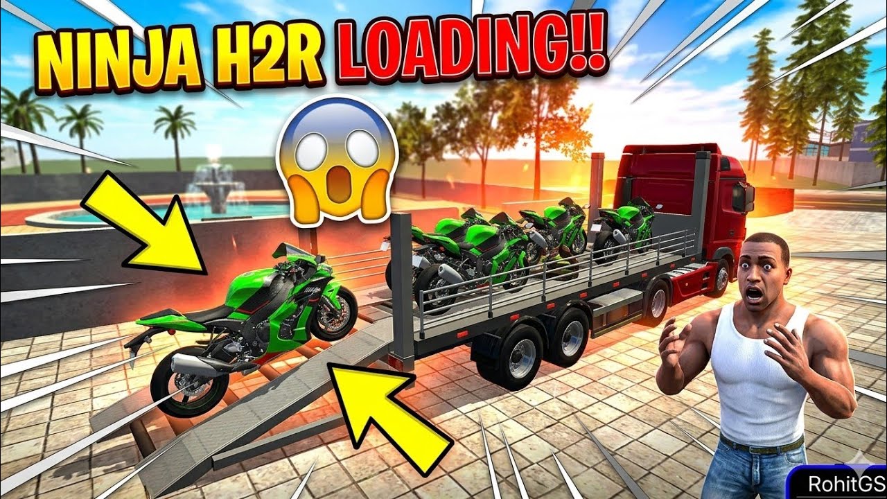 MEGA TRUCK LOADED with NINJA ZX10R Bikes! 😱 Indian Bike Driving 3D