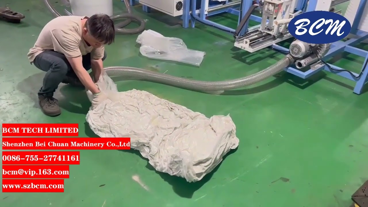 fiber collector and shrink volum into small plastic bag
