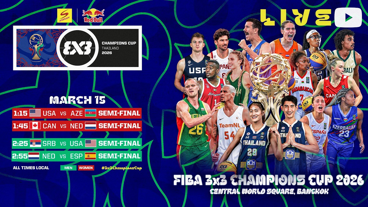 RE-LIVE | FIBA 3x3 Sponsor | Red Bull Champions Cup 2026 | Semi-Finals