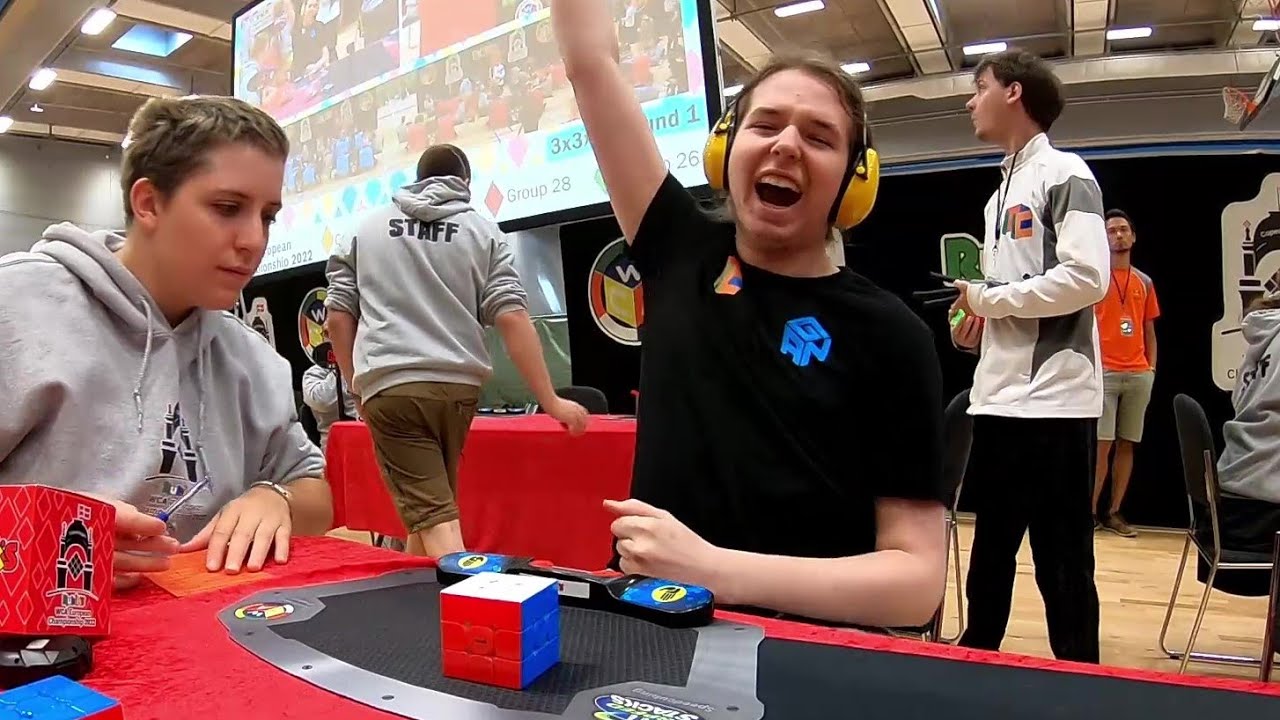Rubik’s Cube European Record: 3.97