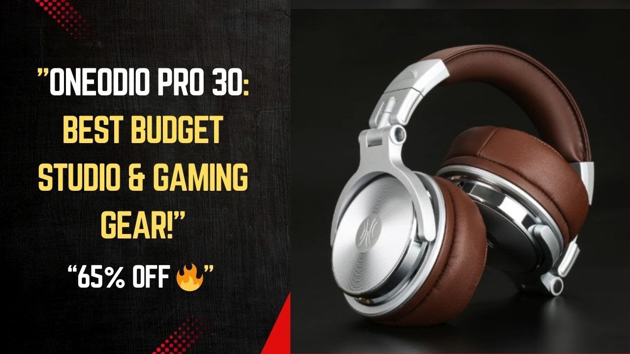 Oneodio Pro 30 Wired Studio DJ Headphones with Mic - HiFi Gaming Headset