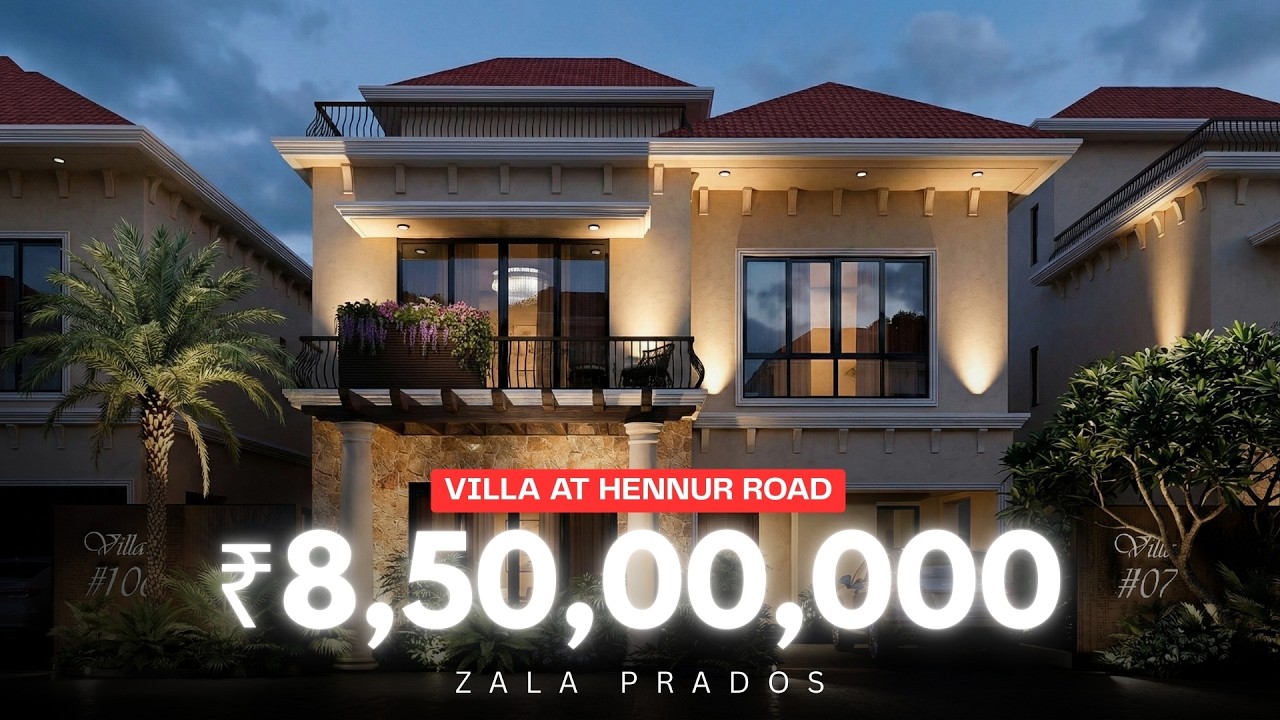 Zala Prados | ₹8.5 Crore Luxury Villa in Hennur Road North Bangalore